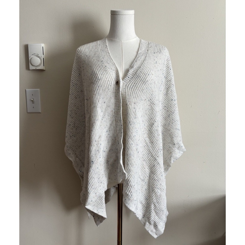 J Crew Cardigan Sweater Womens Large One Size Oatmeal Cream Casual Preppy